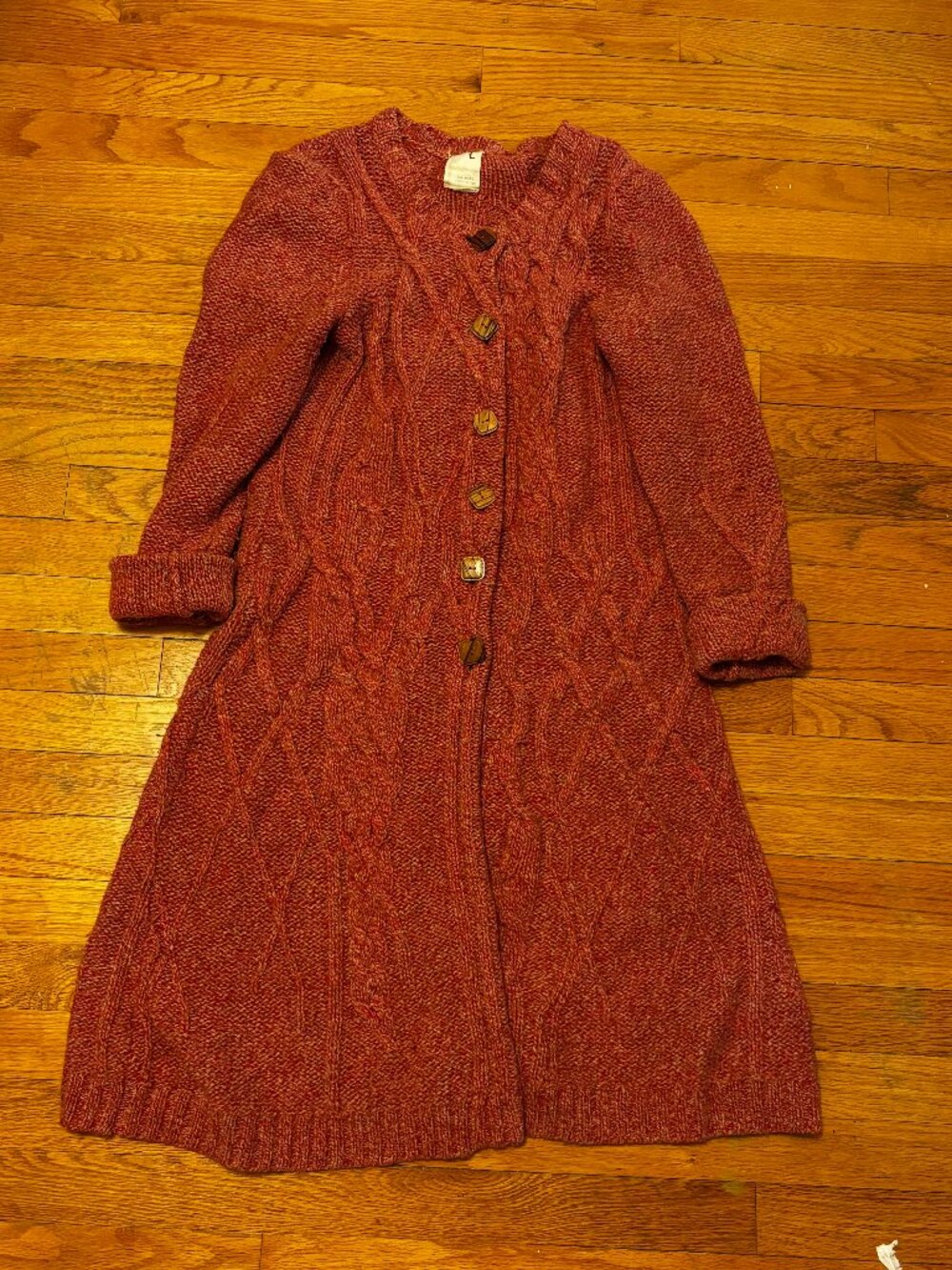Anthropologie Far Away From Close Vintage Long Comfy Cardigan. Size L